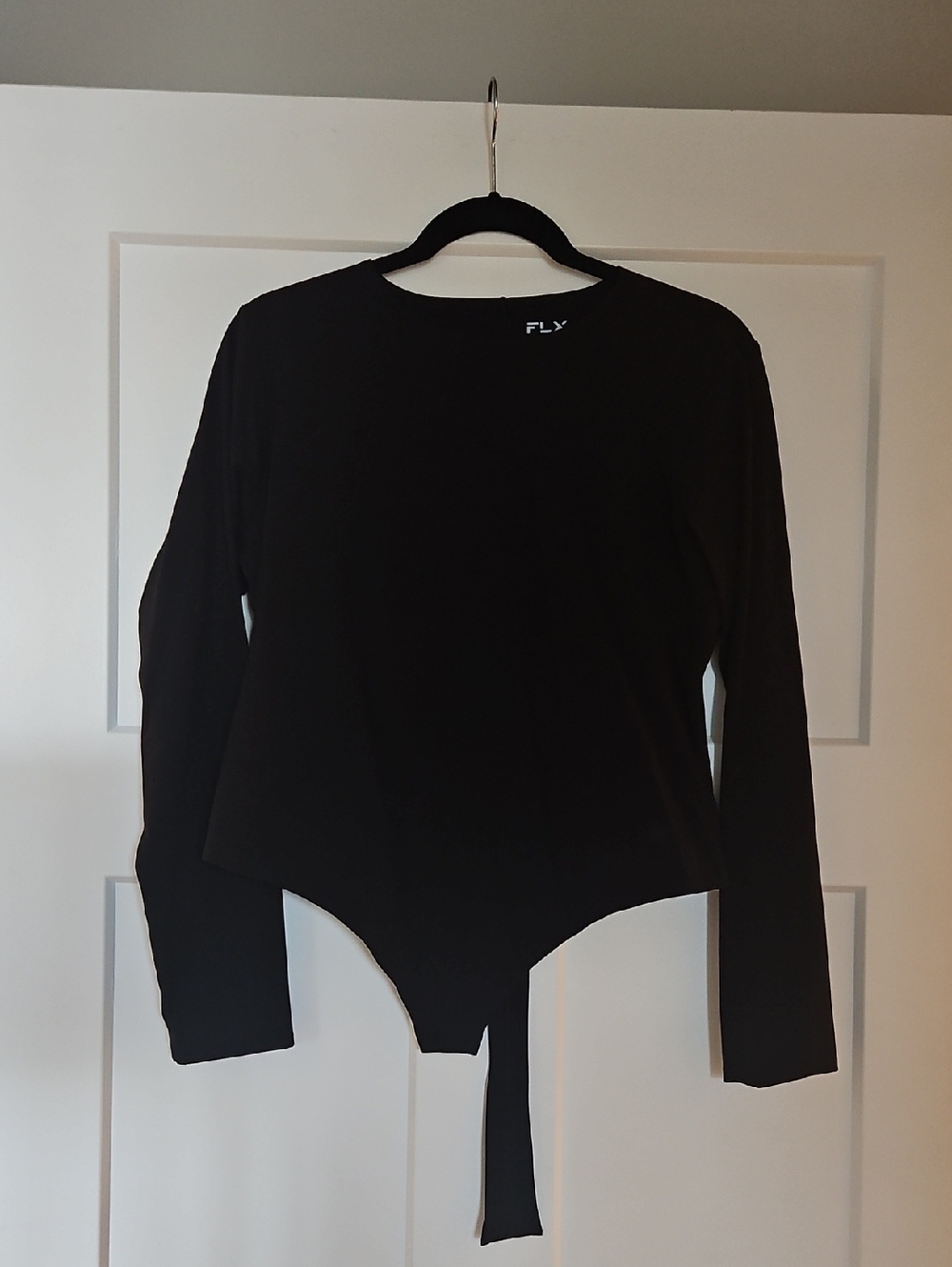 FLX Black Long Sleeve Bodysuit